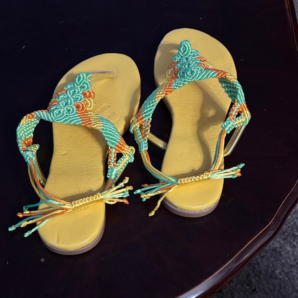 Colorful Braided Sandals